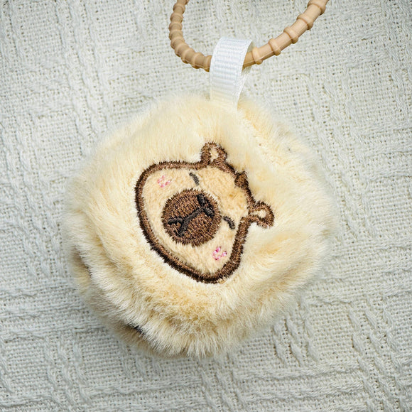 Capybara Dice Plush Keychain