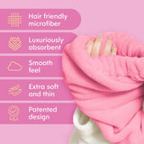 Morning Glamour Microfiber Hair Towel - Luxurious Quick Dry