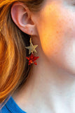 Starry Earrings - 4th of July Patriotic (Color Options Available)