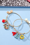 Alex & Ani ‘Teacher’s Pet' Multi Charm Textured Bangle