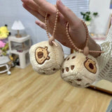 Capybara Dice Plush Keychain
