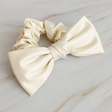 Satin Bow Tie Hair Scrunch (Color Options Available)