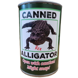 Canned Alligator | Stuffed Animal Plush w/Jokes Unique Gift