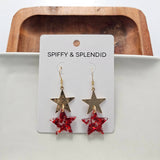 Starry Earrings - 4th of July Patriotic (Color Options Available)