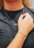 18K Gold PVD Stainless Steel Angel Number Necklace