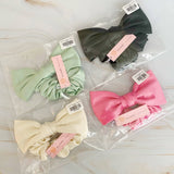 Satin Bow Tie Hair Scrunch (Color Options Available)