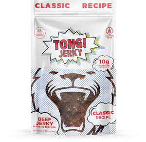 Tong Jerky Classic Recipe 12 Pack of Beef Jerky