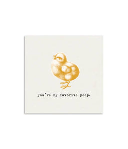 You're My Favorite Peep Mini Notecards