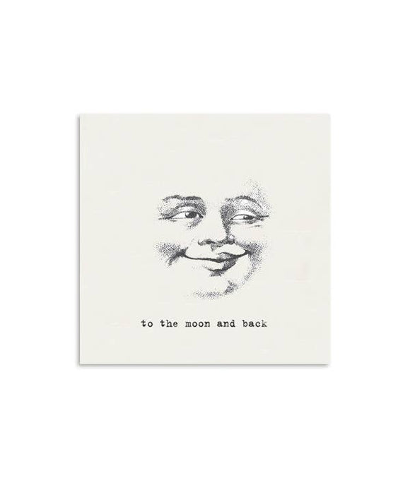 To The Moon and Back Mini Notecards