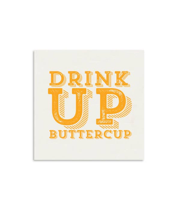 Drink Up Buttercup Mini Notecard