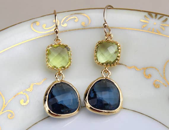 Laalee Jewelry - Peridot Green Earrings