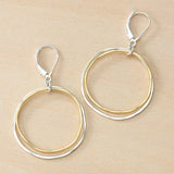 Freshie & Zero - Caldera Earrings - Mixed Gold and Silver Circles