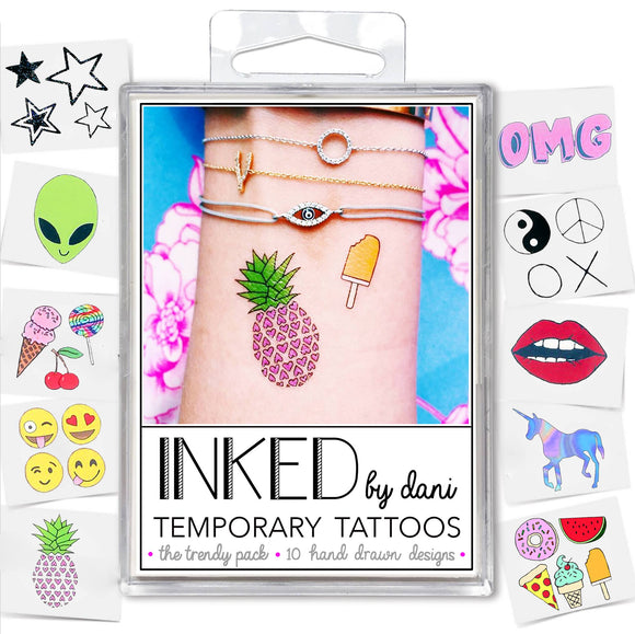 INKED by Dani - Trendy Temporary Tattoo Pack