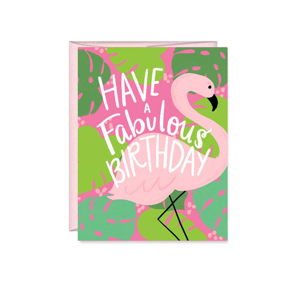 Flamingo, Have a Fabulous Birthday, Happy Birthday Card