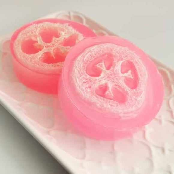 Dallas Soap Company Pink Moscato Loofah Soap