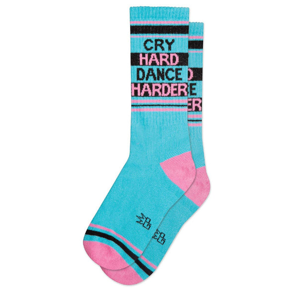 Gumball Poodle - Cry Hard Dance Harder Ribbed Gym Socks