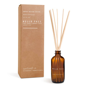 Hello Fall Reed Diffuser - Amber Jar - 3.5 oz