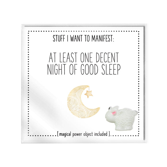 Manifest Card: At Least One Decent Night Sleep