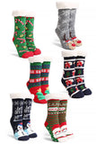 Christmas Sherpa Non-Slip Slipper Socks