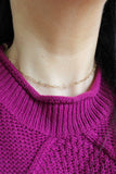 Laalee Jewelry - Gold Heart Necklace, Heart Chain Choker, Valentines Day