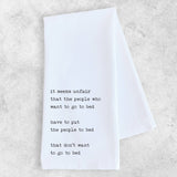 Putting Kids To Bed - Tea Towel