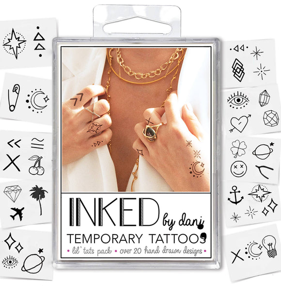 INKED by Dani - Lil' Tats Temporary Tattoo Pack