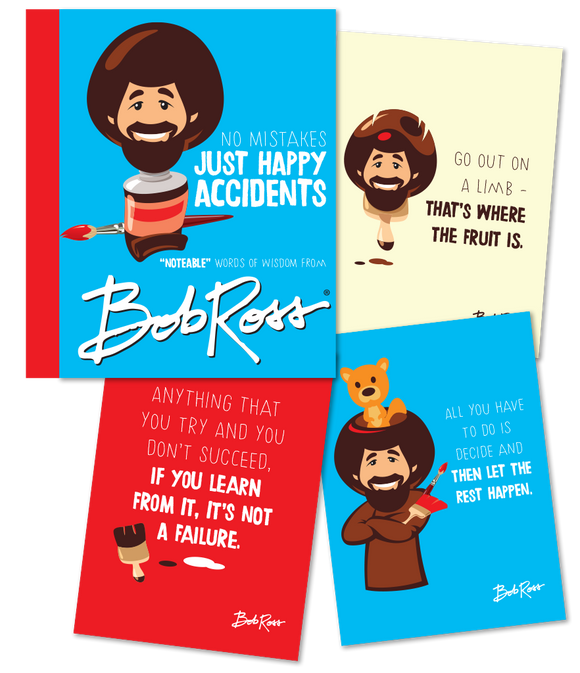 Bob Ross - No Mistakes Just Happy Accidents Noteables