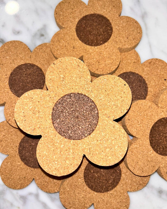 Flower Cork Coaster
