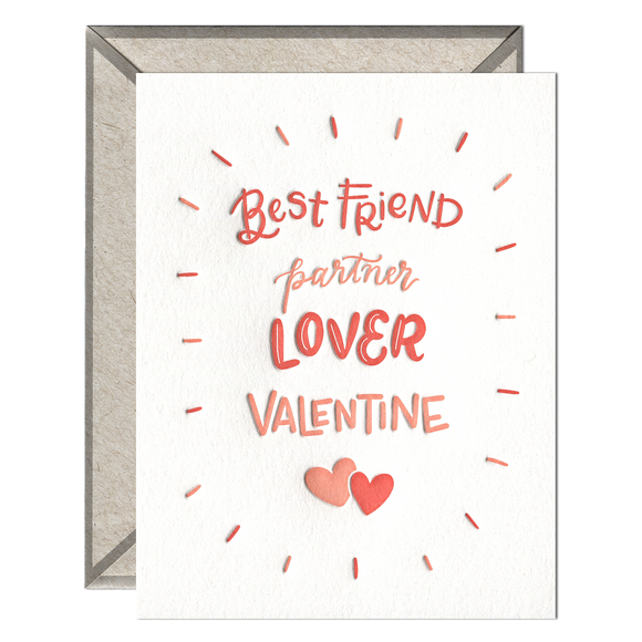 Partner Lover Valentine - greeting card