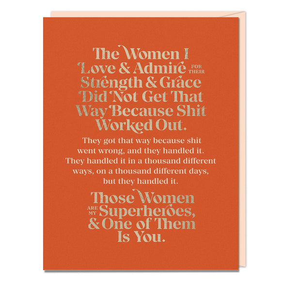 Elizabeth Gilbert The Women I Love and Admire Card