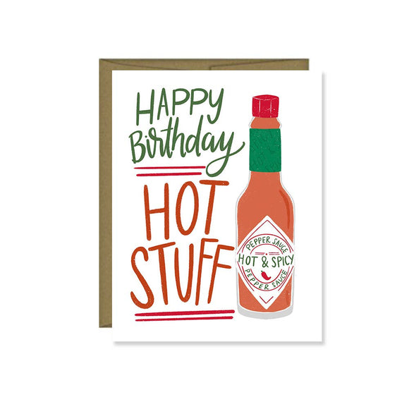 Happy Birthday Hot Stuff, Birthday Card