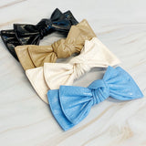 Patent Double Bow Hair Clip (Color Options Available)