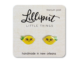 Lilliput Little Things - Kawaii Lemon Earrings