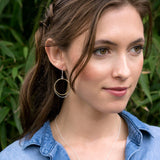 Freshie & Zero - Caldera Earrings - Mixed Gold and Silver Circles