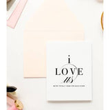 I Love Us Card