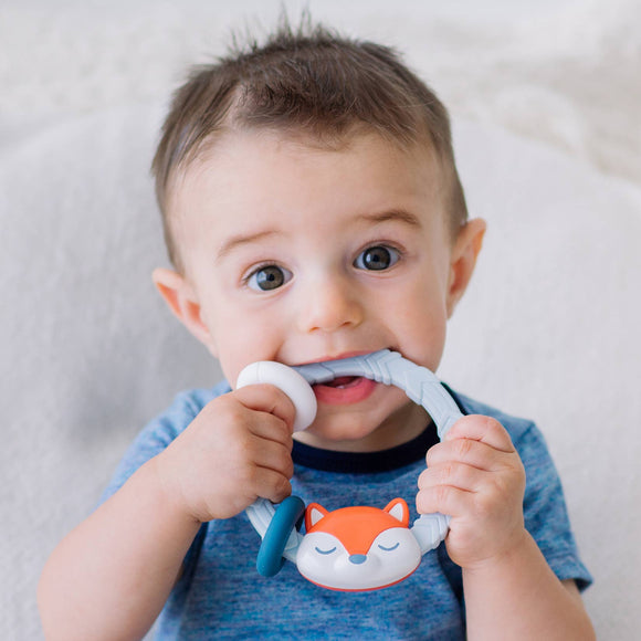 Itzy Ritzy - Ritzy Rattle™ Fox Silicone Teether Rattle