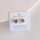 JaxKelly - Silver Druzy Prong Earrings