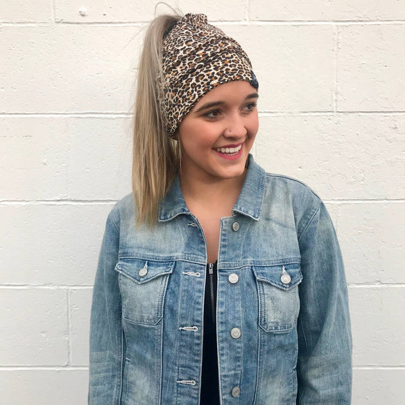 Small Leopard Peek-a-Boo Beanie