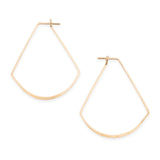 Freshie & Zero - Minimal Hoop Earrings - Fan (Gold-Filled)