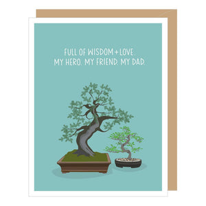 WISDOM AND LOVE BONSAI FATHER'S DAY CARD