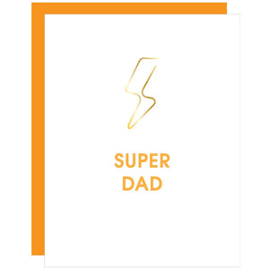 Super Dad - Lightning Bolt Paper Clip Card