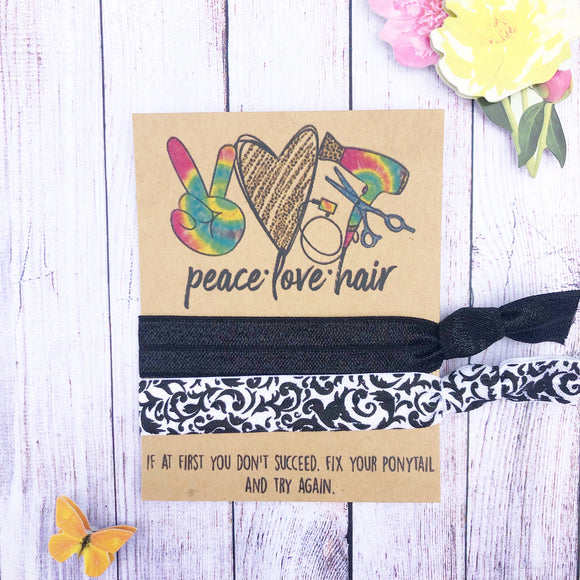 Peace Love Hair Hair Tie Set