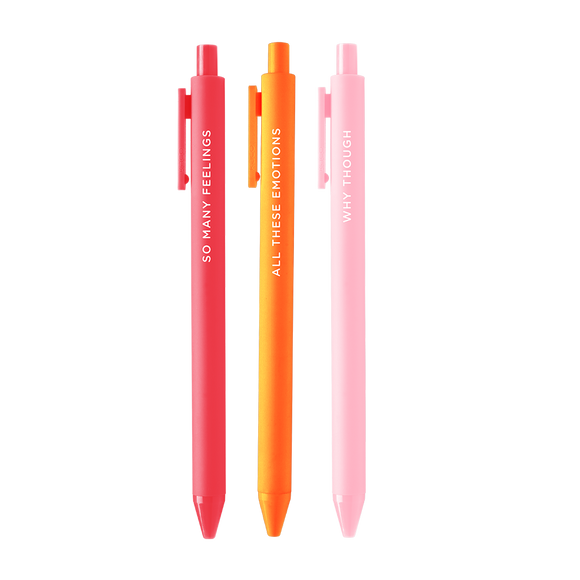 Emotional Jotter Pen Set - 3 pack