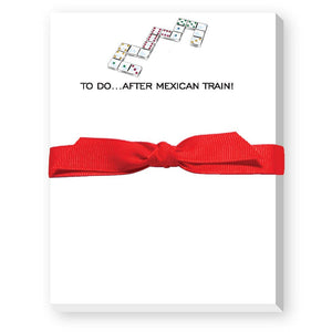 TO DO AFTER MEXICAN TRAIN MINI NOTEPAD