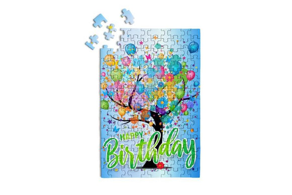 Micro Puzzles - Happy Birthday Tree - Mini Jigsaw Puzzle