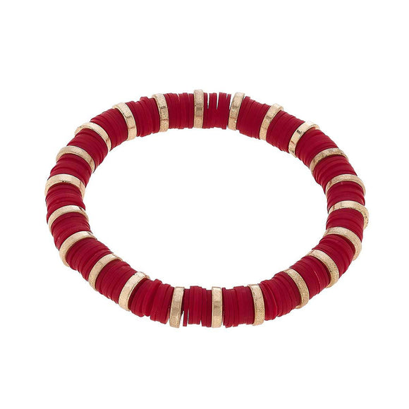 CANVAS - Emberly Color Block Bracelet in Red