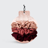 KITSCH - Holiday Satin Scrunchies 6pc (Color Options)