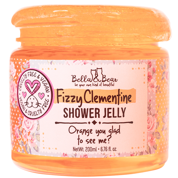 Bella & Bear Fizzy Clementine Shower & Bath Jelly 6.7oz