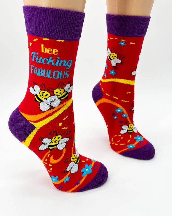 Bee F..king Fabulous Ladies' Crew Socks