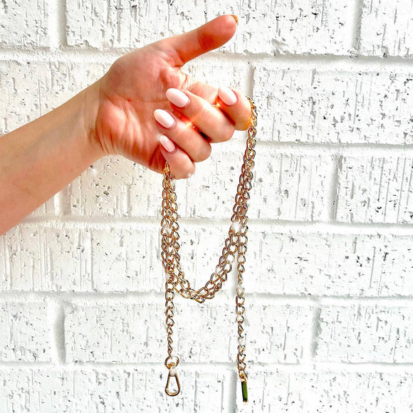 Gold Cross-Body Chain